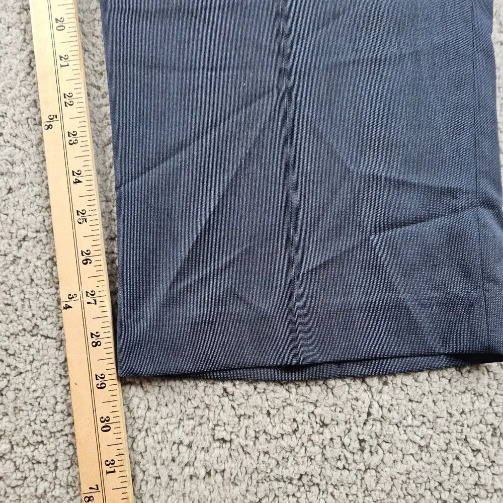 Croft & Barrow Pants Mens 38x29* Blue Flat Front Comfort Classic Fit Dress Slack
